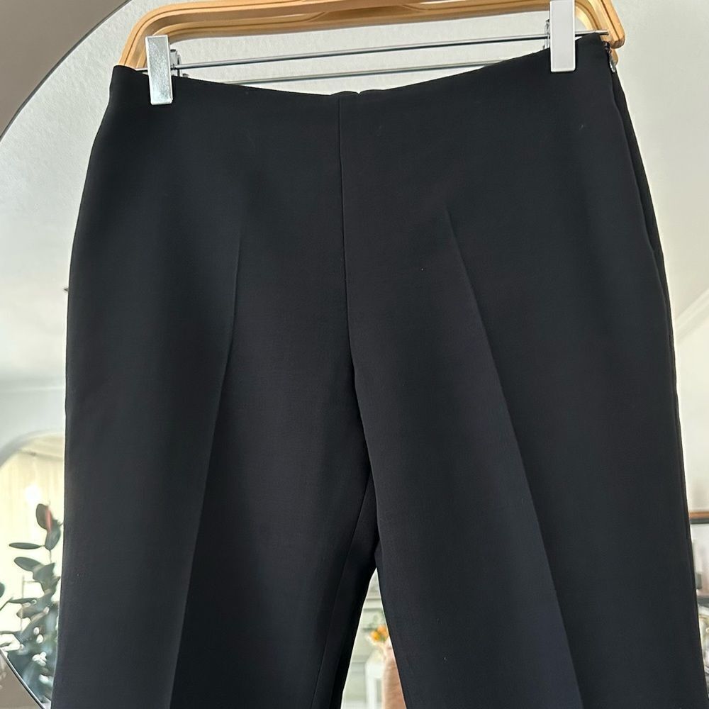 AKRIS Black Wool Trousers Pants Size 4 - Picture 4 of 8